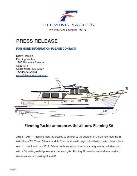 fleming yachts owners forum